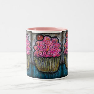 Hello Cupcake Two-Tone Coffee Mug