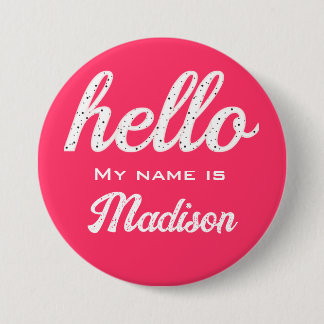 Hello Cute Colourful Hello Favours 7.5 Cm Round Badge