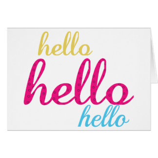 Hello Cute Colourful Hello Gifts