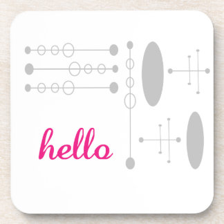 Hello Cute Colourful Hello Gifts Coaster
