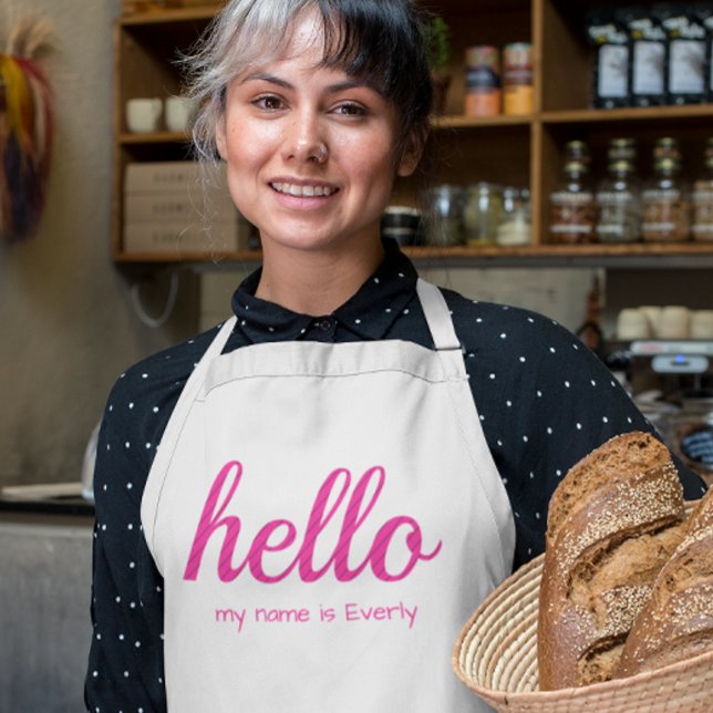 Hello Cute Colourful Hello Kids Apron (Creator Uploaded)