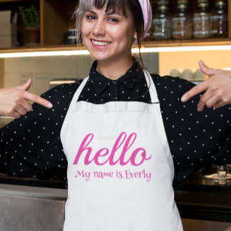 Hello Cute Colourful Hello Standard Apron