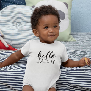 Hello Daddy Personalised Reveal Baby Bodysuit