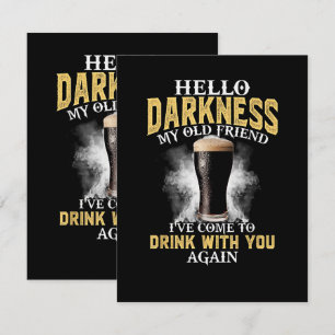 Hello Darkness My Old Friend Card