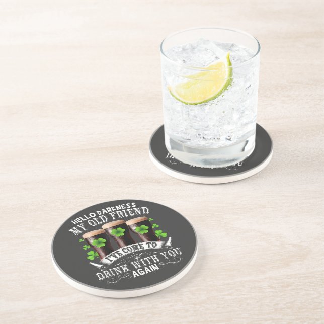 Hello Darkness My Old Friend Coaster (Side)