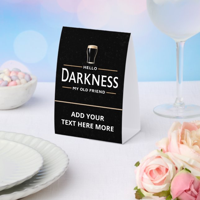 Hello Darkness My Old Friend Funny St Patricks Day (Insitu(Wedding))