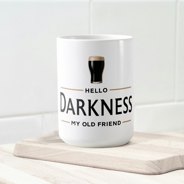 Hello Darkness My Old Friend Funny St Patricks Day Coffee Mug (Creator Uploaded)