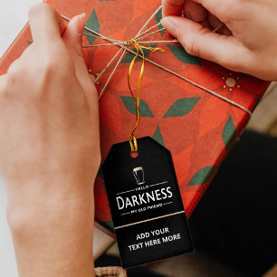 Hello Darkness My Old Friend Funny St Patricks Day Gift Tags