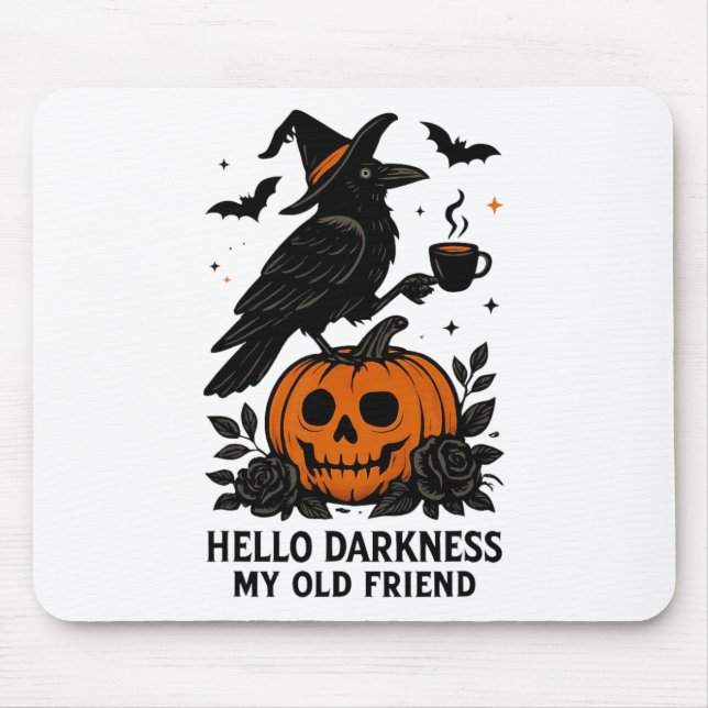 Hello Darkness My Old Friend Halloween 1  Mouse Mat (Front)