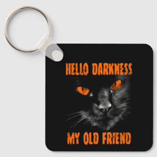 Hello Darkness My Old Friend: Halloween Edition Key Ring