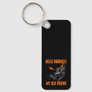 Hello Darkness My Old Friend: Halloween Edition Key Ring