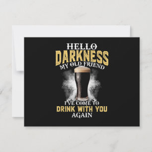 Hello Darkness My Old Friend Invitation