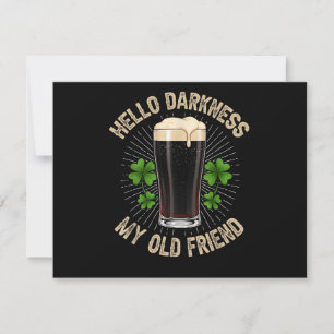 Hello Darkness My Old Friend Invitation