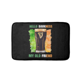 Hello Darkness My Old Friend Irish Stout Bath Mat