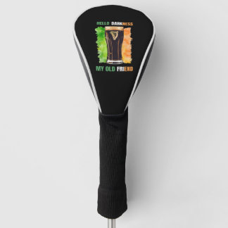 Hello Darkness My Old Friend Irish Stout Golf Head Cover