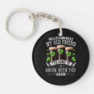 Hello Darkness My Old Friend Key Ring