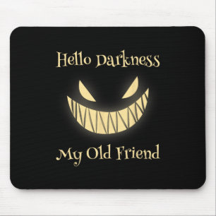 Hello Darkness My Old Friend Scary Pumpkin Mouse Mat
