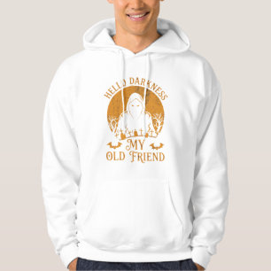 Hello Darkness Old Friend Reaper Orange Moon Grave Hoodie