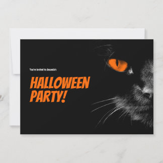 Hello Darkness Orange Eyes Halloween Save The Date