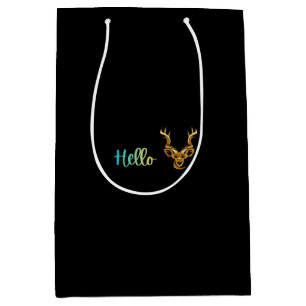 Hello Deer Medium Gift Bag