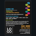 Hello Design, Translator & Interpreter Flyer<br><div class="desc">Hello Design,  Translator & Interpreter Advertising Flyers By The Business Card Store.</div>