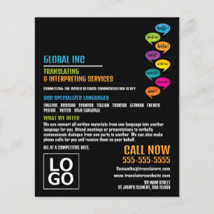 Hello Design, Translator & Interpreter Flyer
