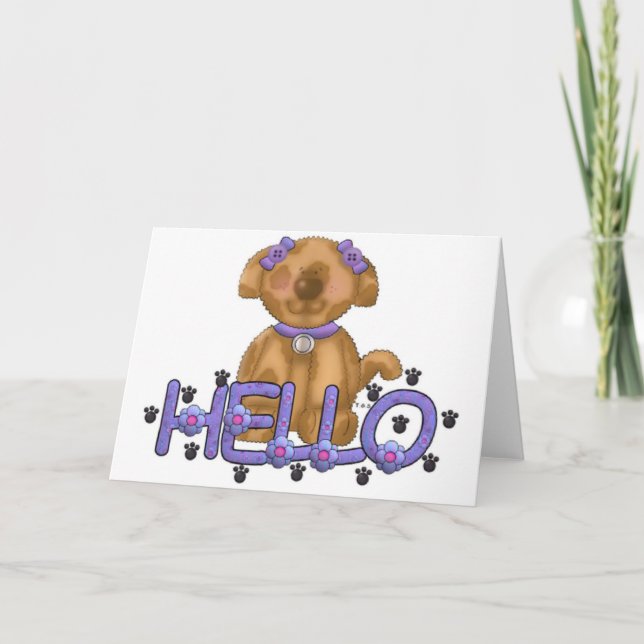 Hello Doggie Card (Front)