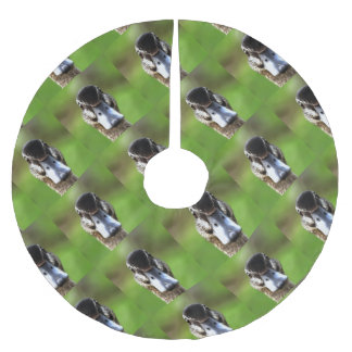 Hello Ducky Quirky Duck Portrait Brushed Polyester Tree Skirt
