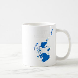 Hello Edinburgh I Love Scotland Map Flag Proud Sco Coffee Mug