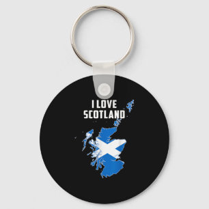 Hello Edinburgh I Love Scotland Map Flag Proud Sco Key Ring