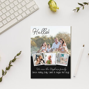 Hello Editable We're New to the Neighbourhood phot Postcard