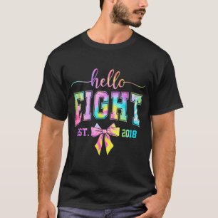 Hello eight est 2018 8th birthday coquette 8 year T-Shirt