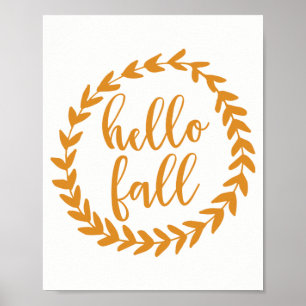 Hello Fall   Art Print