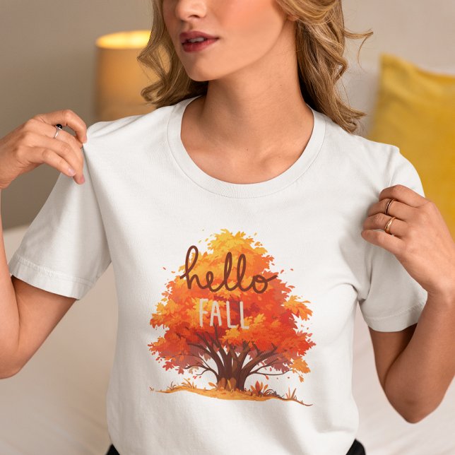 Hello Fall, Autumn Fall Vibes T-Shirt (Creator Uploaded)