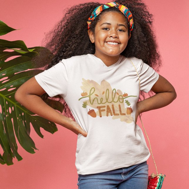 Hello Fall, Autumn Fall Vibes T-Shirt (Creator Uploaded)