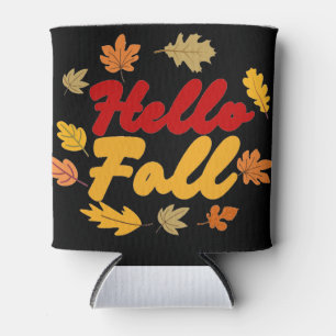 Hello Fall Can Cooler