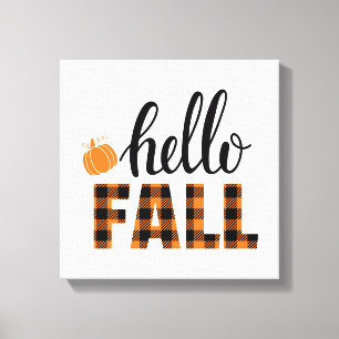 Hello Fall Canvas Print