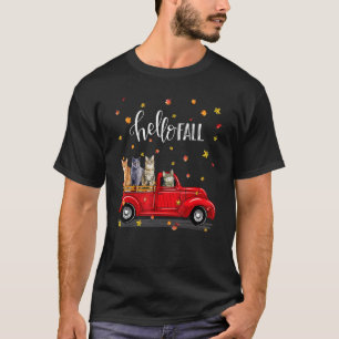 Hello fall cat truck T-Shirt
