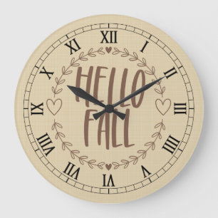 Hello Fall Clock