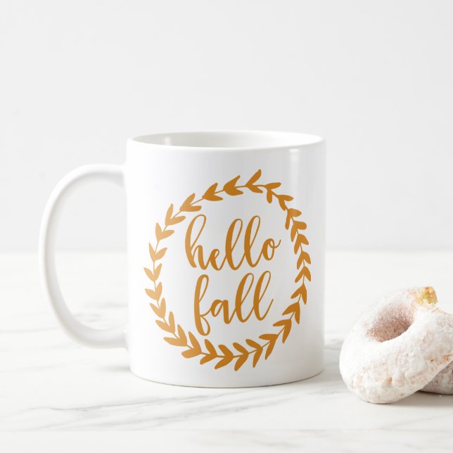 Hello Fall | Coffee Mug (With Donut)