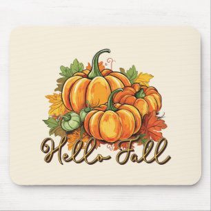 Hello Fall – Cosy Pumpkin Patch Mouse Mat