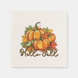 Hello Fall – Cosy Pumpkin Patch Napkin