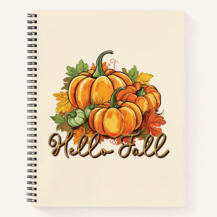 Hello Fall – Cosy Pumpkin Patch Notebook