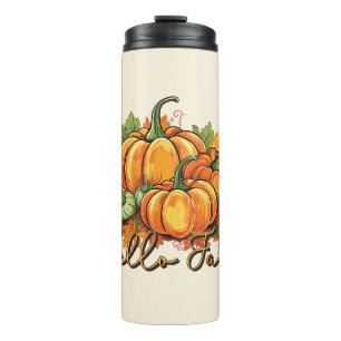 Hello Fall – Cosy Pumpkin Patch Thermal Tumbler
