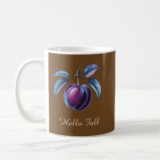 Hello Fall Custom Text Autumn Fruit Design –  Mug