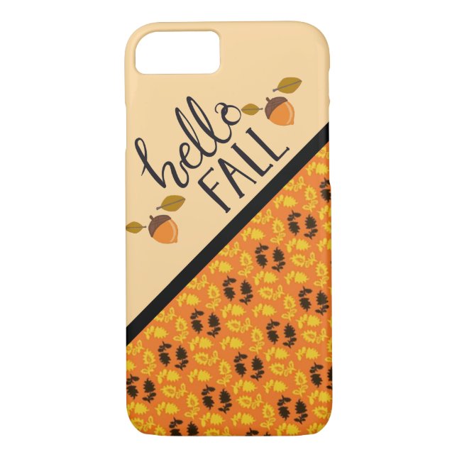 Hello Fall Design Case-Mate iPhone Case (Back)