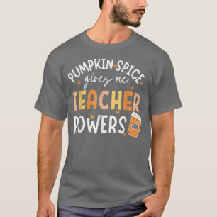 Hello Fall Falling Autumn Pumpkin Spice Teacher Po T-Shirt