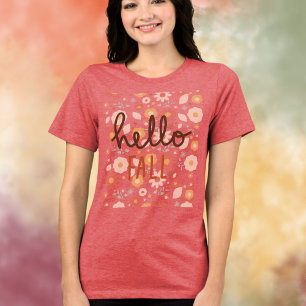 Hello Fall Flower Tshirt
