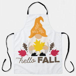 Hello Fall gnome Apron