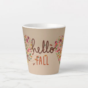 Hello Fall, Latte Mug